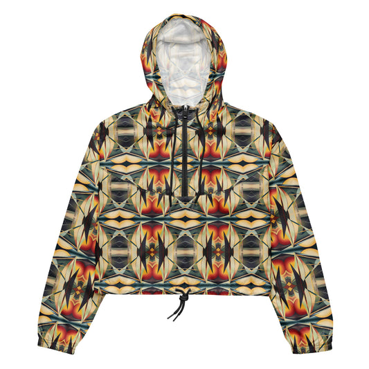 DMV 0059 Conceptual Artsy Women’s cropped windbreaker