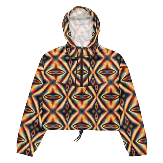 DMV 0075 Psy Artsy Women’s cropped windbreaker