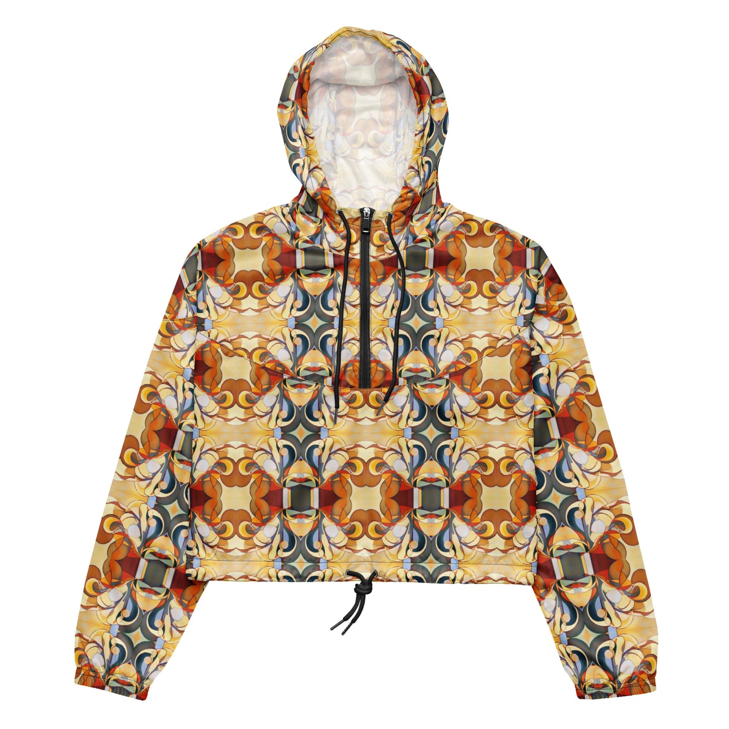 DMV 0089 Chic Boho Women’s cropped windbreaker