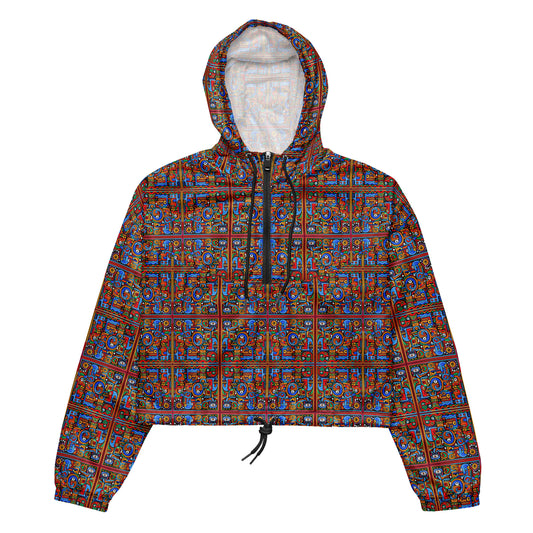 DMV 0066 Psy Artsy Women’s cropped windbreaker