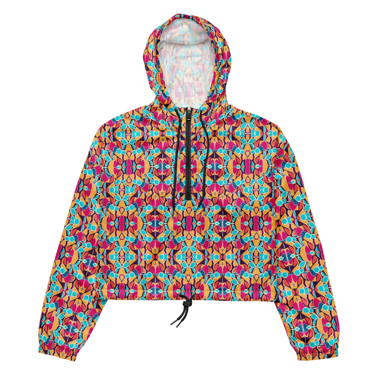 DMV 0010 Vintage Artsy Women’s cropped windbreaker