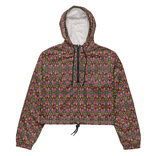 DMV 0239 Psy Artsy Women’s cropped windbreaker