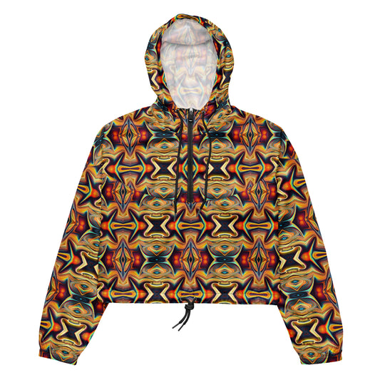 DMV 0211 Psy Artsy Women’s cropped windbreaker