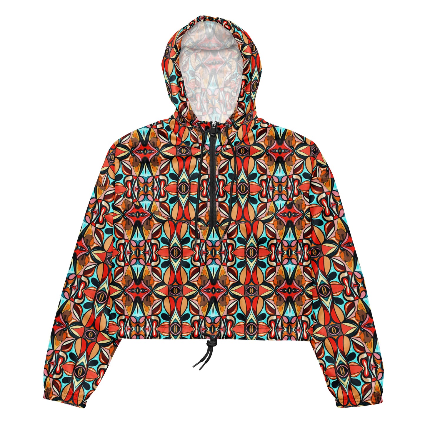 DMV 0210 Vintage Artsy Women’s cropped windbreaker