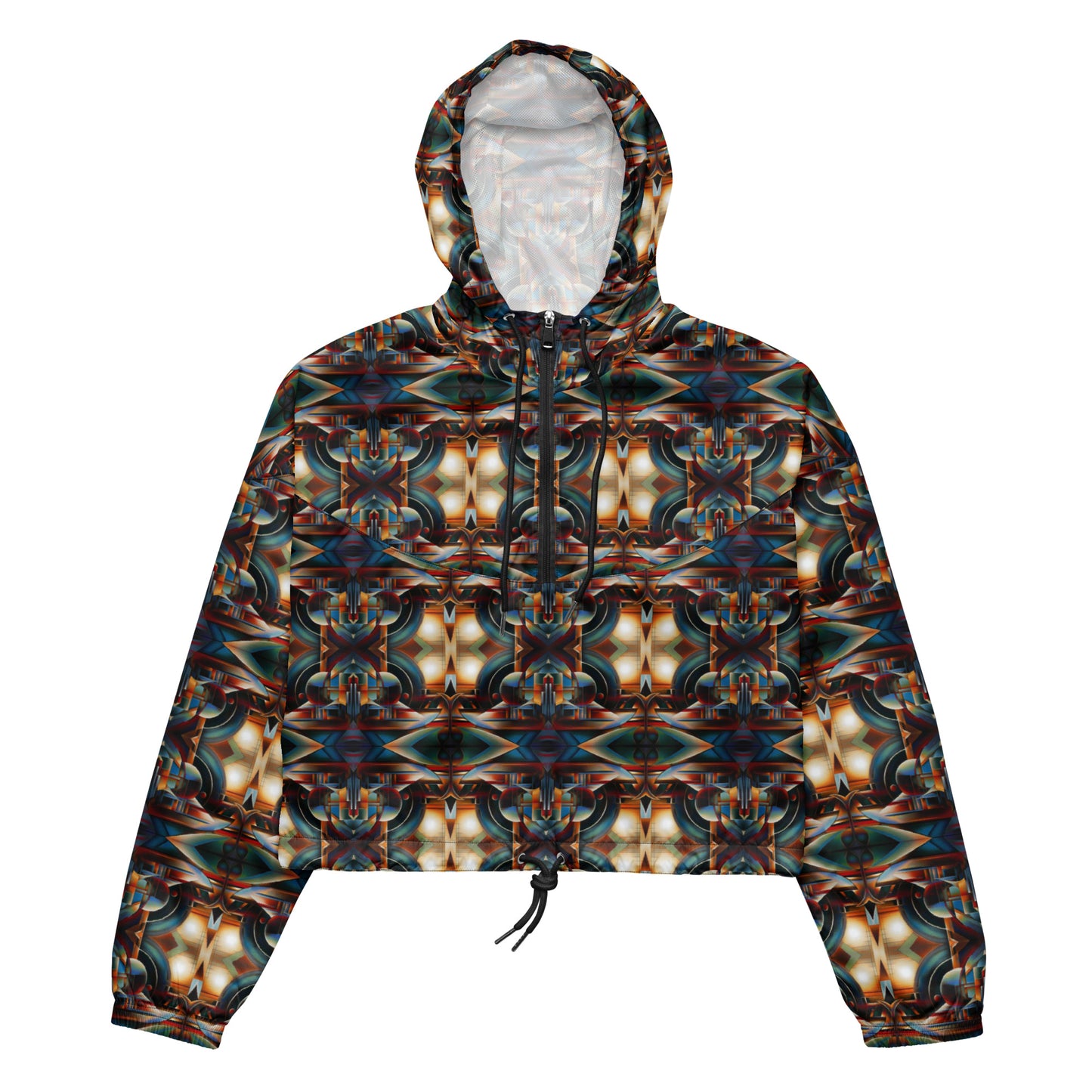 DMV 0127 Conceptual Artsy Women’s cropped windbreaker