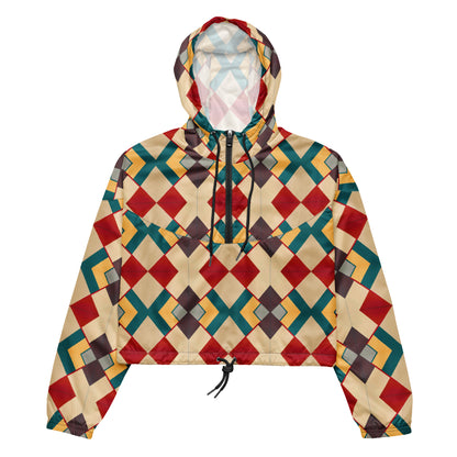 DMV 0129 Classic Boho Women’s cropped windbreaker