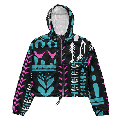 DMV 0122 Boho Women’s cropped windbreaker