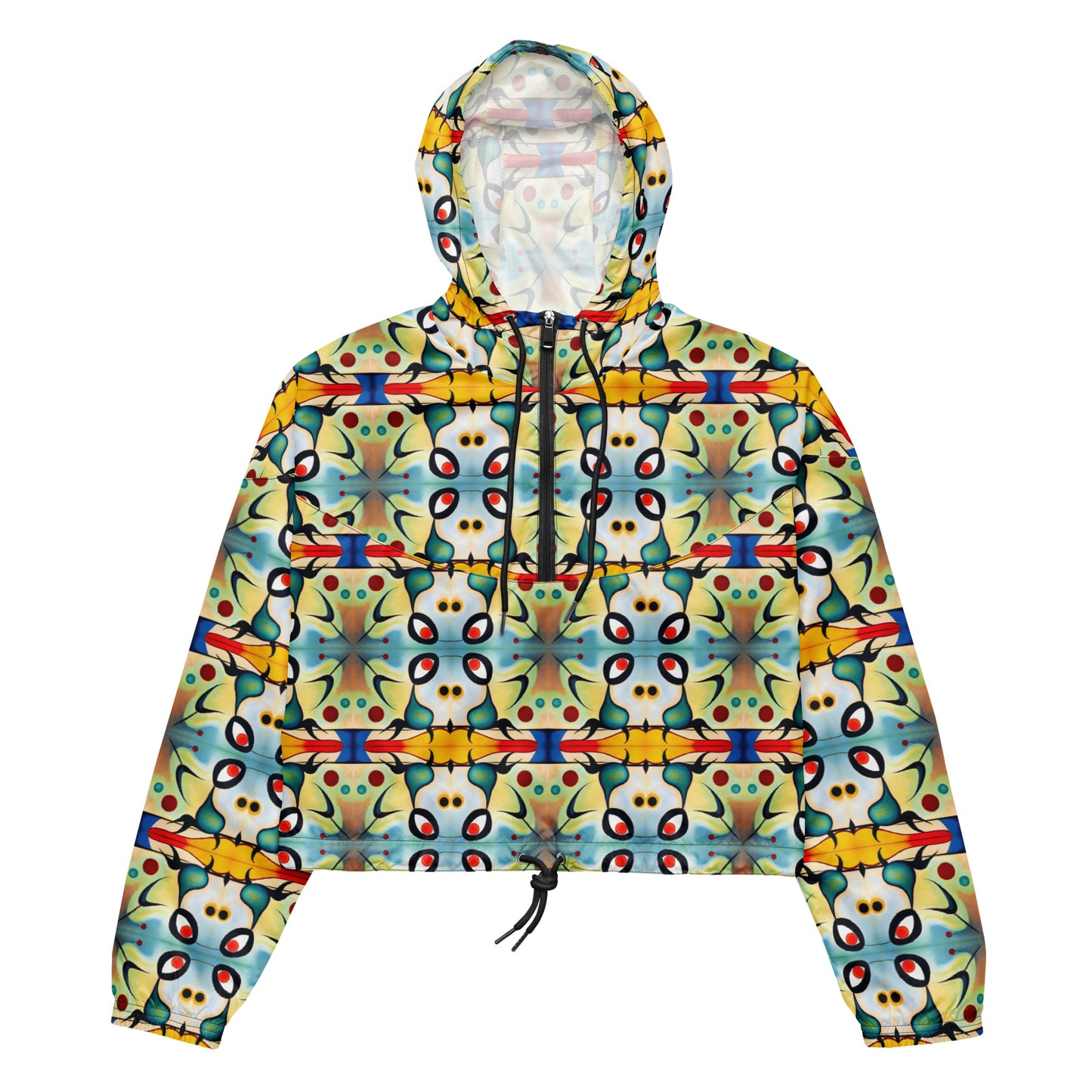 DMV 0102 Vintage Artsy Women’s cropped windbreaker