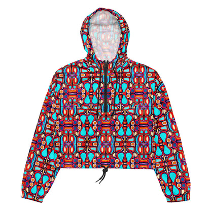 DMV 0094 Vintage Artsy Women’s cropped windbreaker