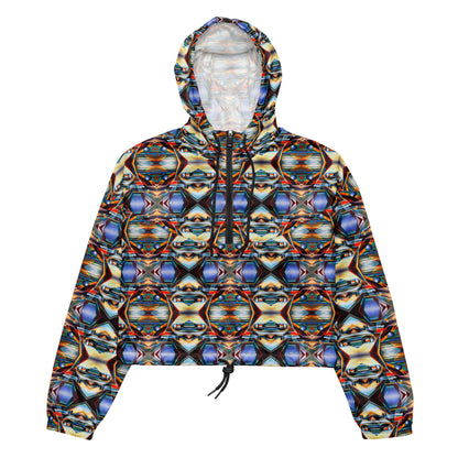 DMV 0221 Conceptual Artsy Women’s cropped windbreaker