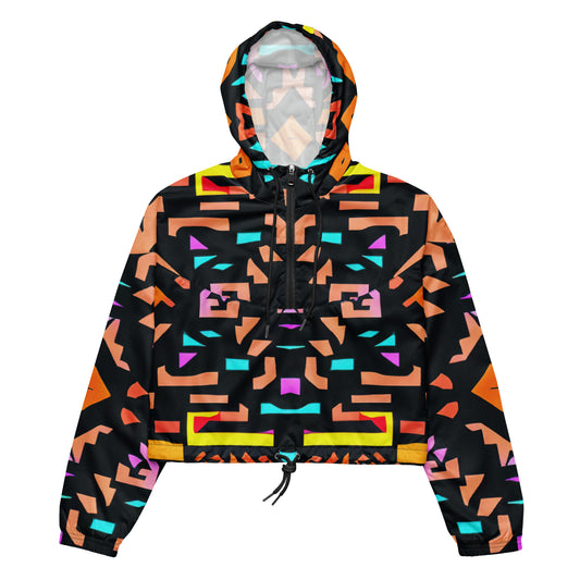 DMV 0147 Boho Women’s cropped windbreaker