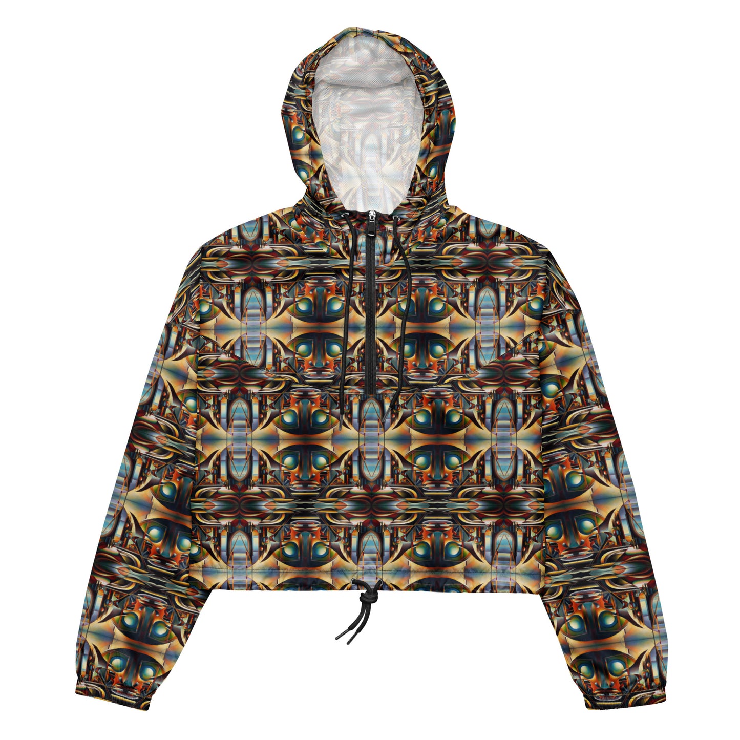 DMV 0135 Conceptual Artsy Women’s cropped windbreaker