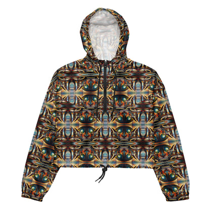 DMV 0135 Conceptual Artsy Women’s cropped windbreaker