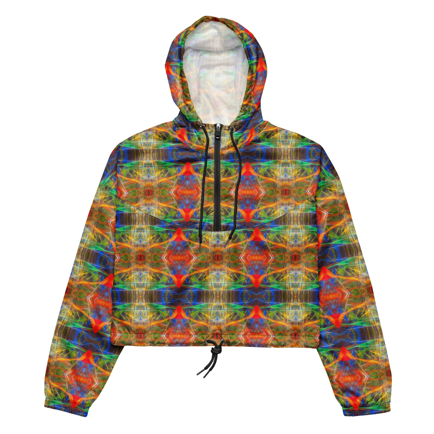 DMV 0191 Avant Garde Artsy Women’s cropped windbreaker