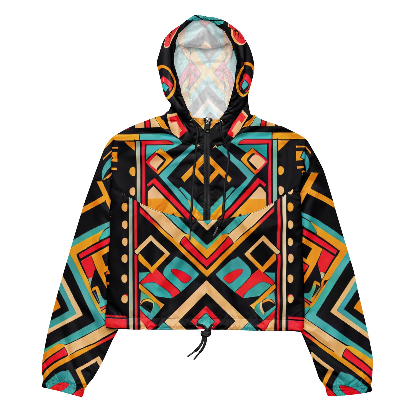 DMV 0155 Boho Women’s cropped windbreaker