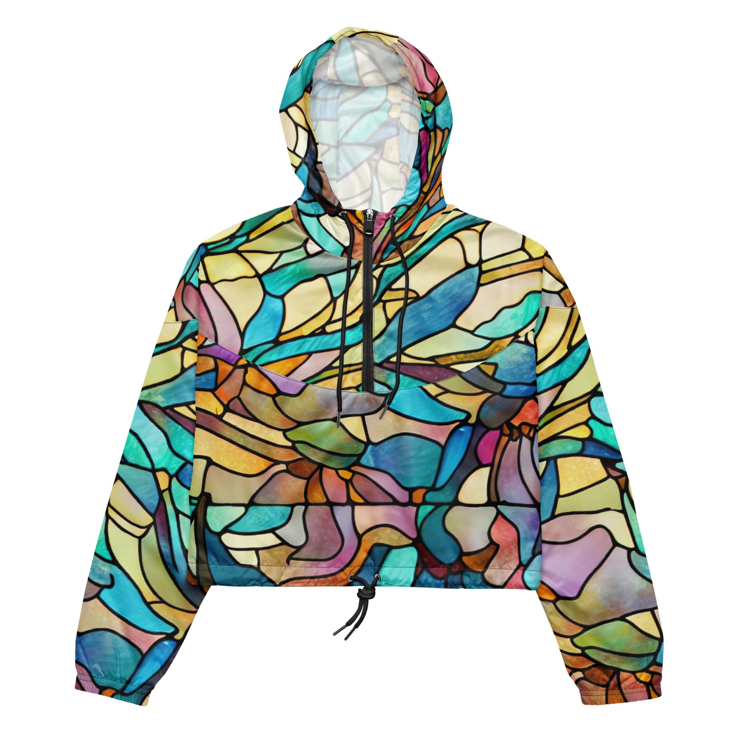 DMV 0167 Boho Women’s cropped windbreaker