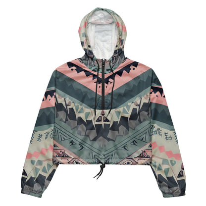 DMV 0306 Boho Women’s cropped windbreaker