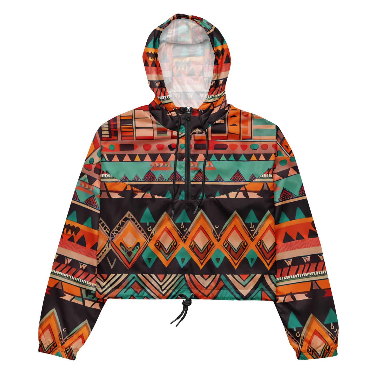 DMV 0415 Boho Women’s cropped windbreaker