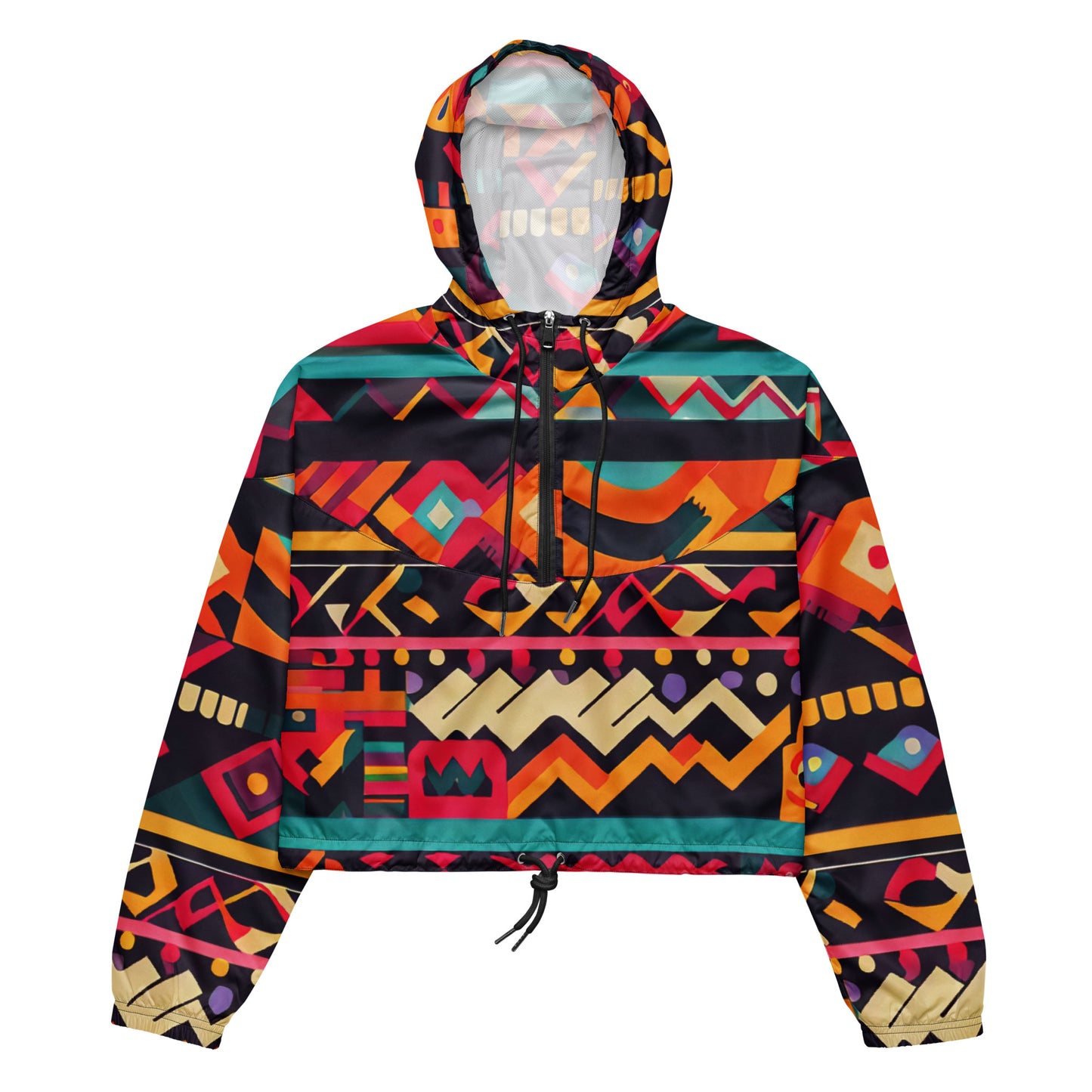 DMV 0409 Boho Women’s cropped windbreaker