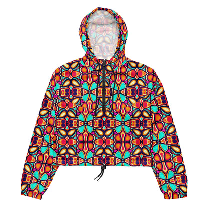 DMV 0207 Vintage Artsy Women’s cropped windbreaker