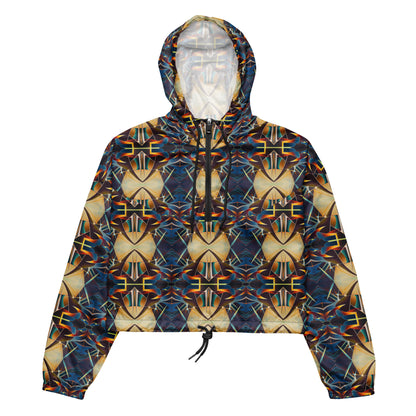 DMV 0406 Conceptual Artsy Women’s cropped windbreaker