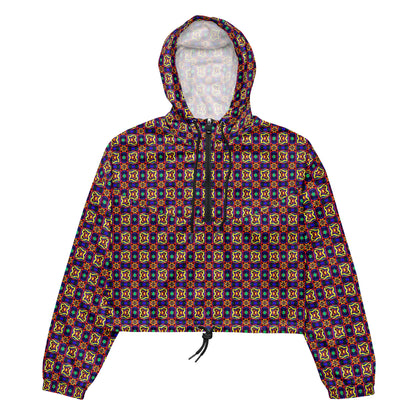 DMV 0199 Chic Boho Women’s cropped windbreaker