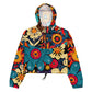 DMV 0969 Floral Women’s cropped windbreaker