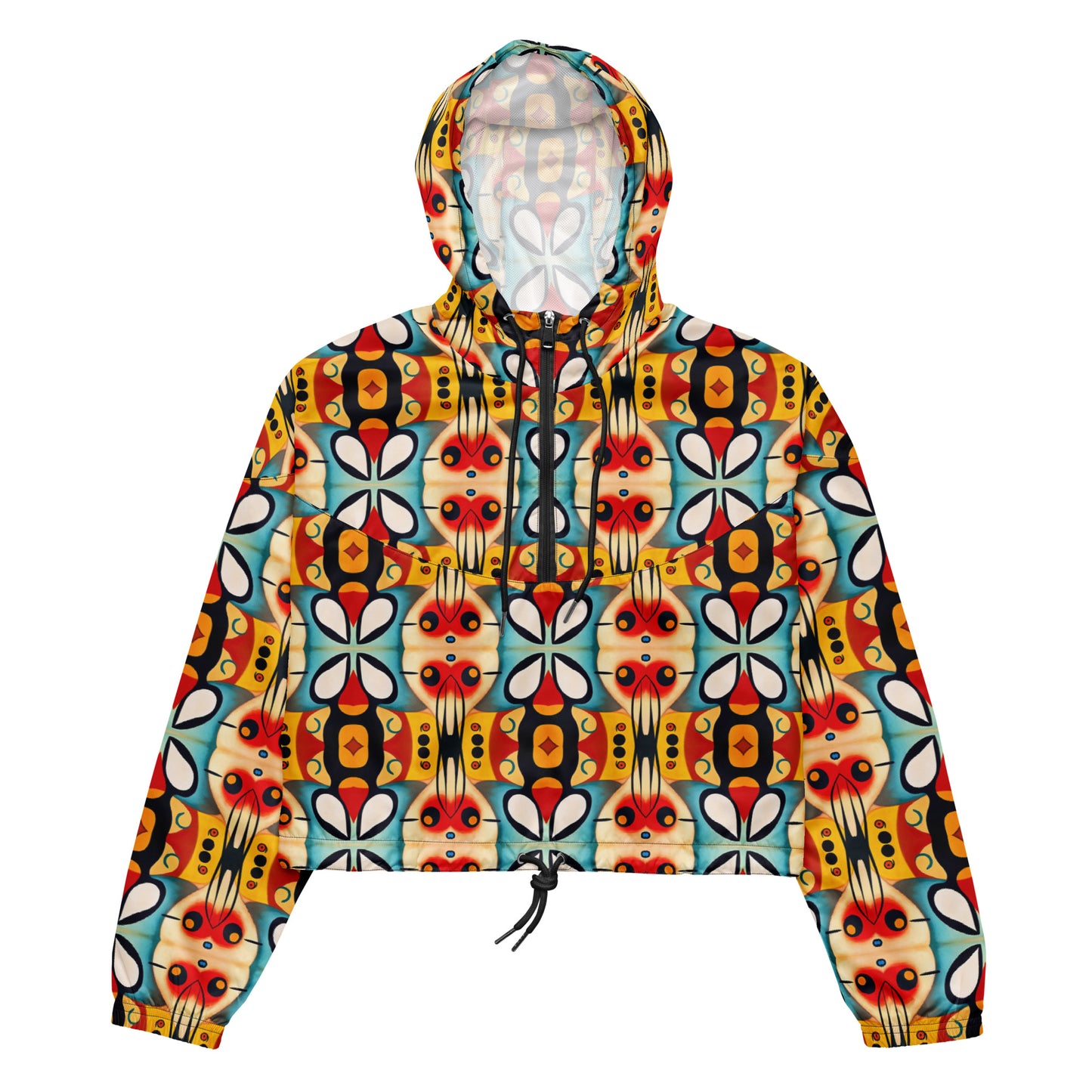 DMV 1552 Vintage Artsy Women’s cropped windbreaker