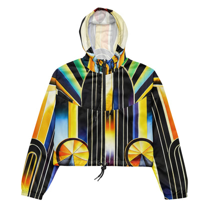 DMV 1500 Retro Art Women’s cropped windbreaker