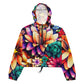 DMV 1037 Floral Women’s cropped windbreaker