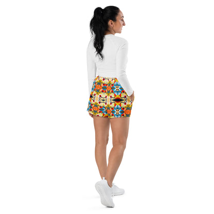 DMV 0103 Vintage Artsy Women’s Recycled Athletic Shorts