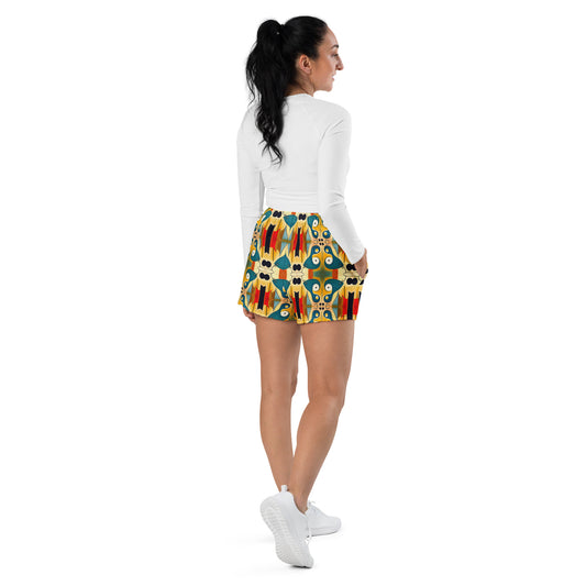 DMV 1526 Vintage Artsy Women’s Recycled Athletic Shorts