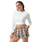 DMV 0230 Vintage Artsy Women’s Recycled Athletic Shorts