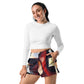 DMV 0067 Abstract Art Women’s Recycled Athletic Shorts