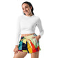 DMV 0024 Abstract Art Women’s Recycled Athletic Shorts