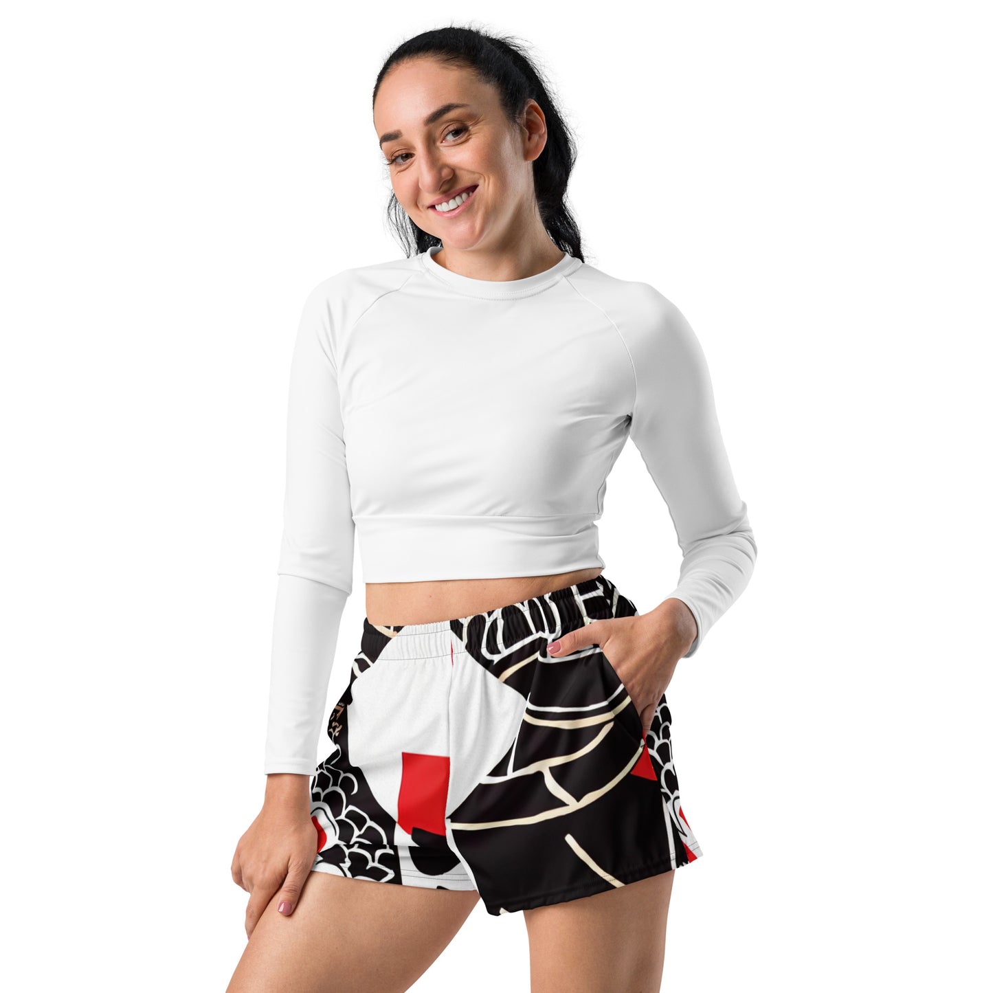 DMV 0069 Boho Women’s Recycled Athletic Shorts