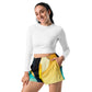 DMV 0222 Retro Art Women’s Recycled Athletic Shorts
