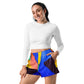 DMV 0255 Retro Art Women’s Recycled Athletic Shorts