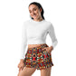 DMV 0208 Chic Boho Women’s Recycled Athletic Shorts