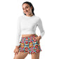 DMV 0160 Vintage Artsy Women’s Recycled Athletic Shorts