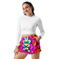 DMV 0250 Floral Women’s Recycled Athletic Shorts