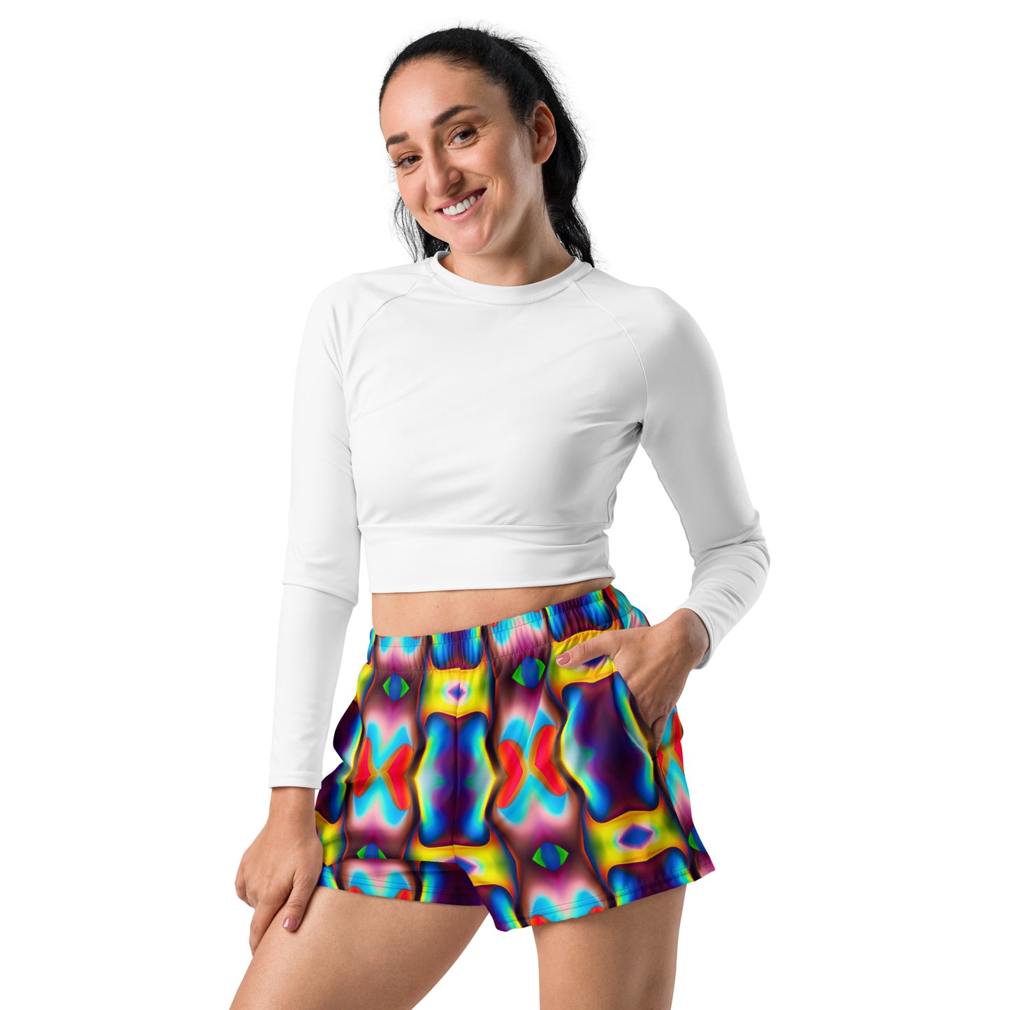 DMV 1350 Psy Artsy Women’s Recycled Athletic Shorts