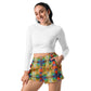 DMV 0191 Avant Garde Artsy Women’s Recycled Athletic Shorts