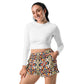 DMV 0157 Geo Boho Women’s Recycled Athletic Shorts