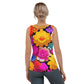 DMV 0238 Floral Sublimation Cut & Sew Tank Top