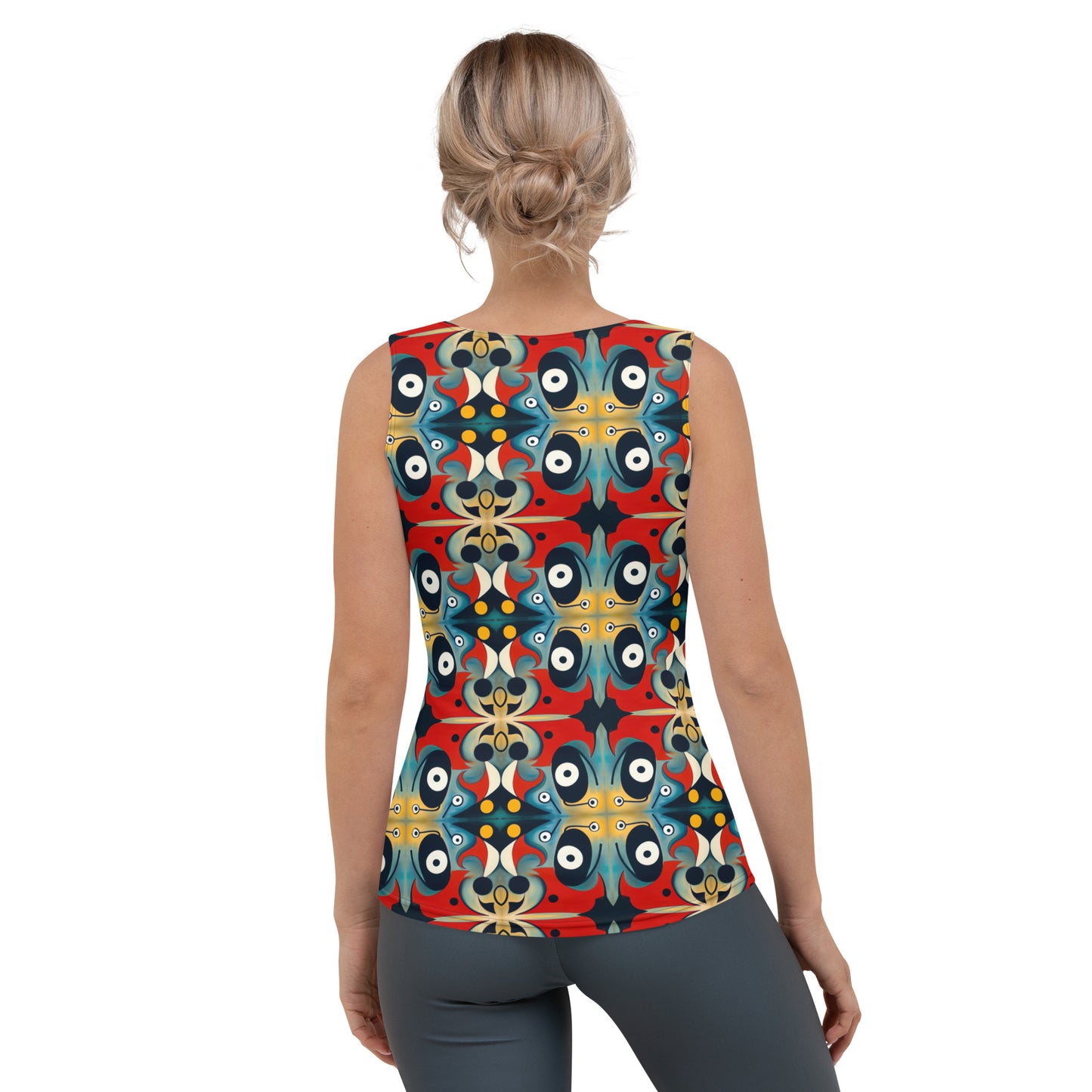 DMV 0269 Vintage Artsy Sublimation Cut & Sew Tank Top