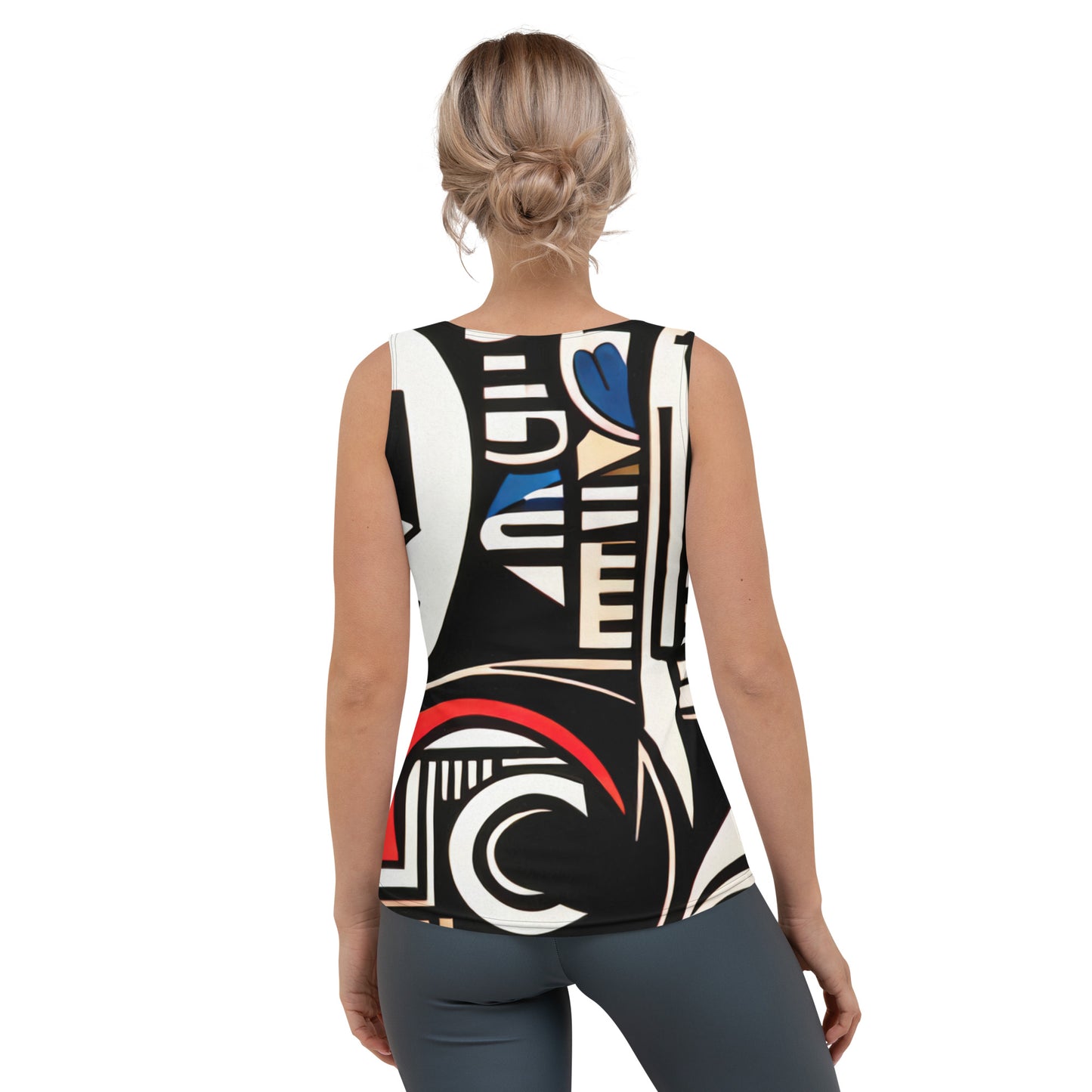 DMV 0019 Boho Sublimation Cut & Sew Tank Top