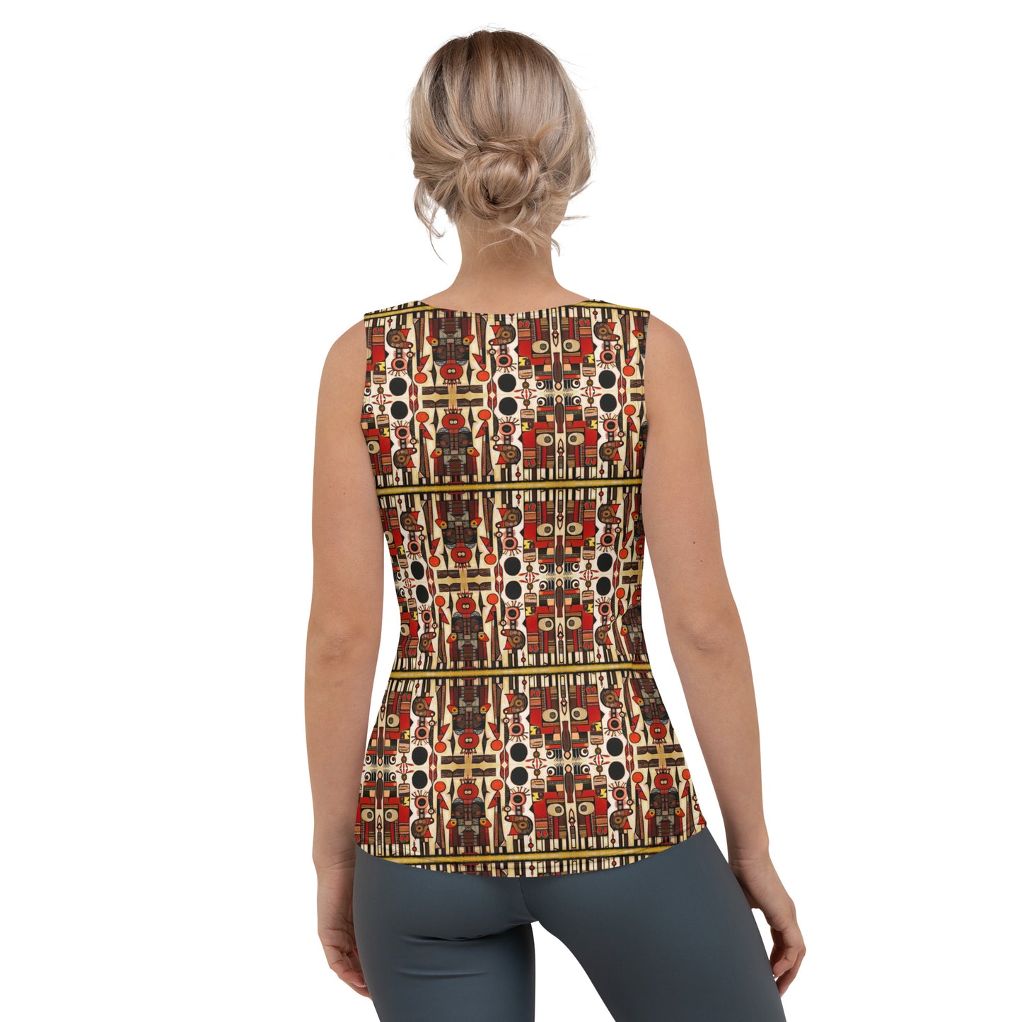 DMV 0082 Classic Boho Sublimation Cut & Sew Tank Top