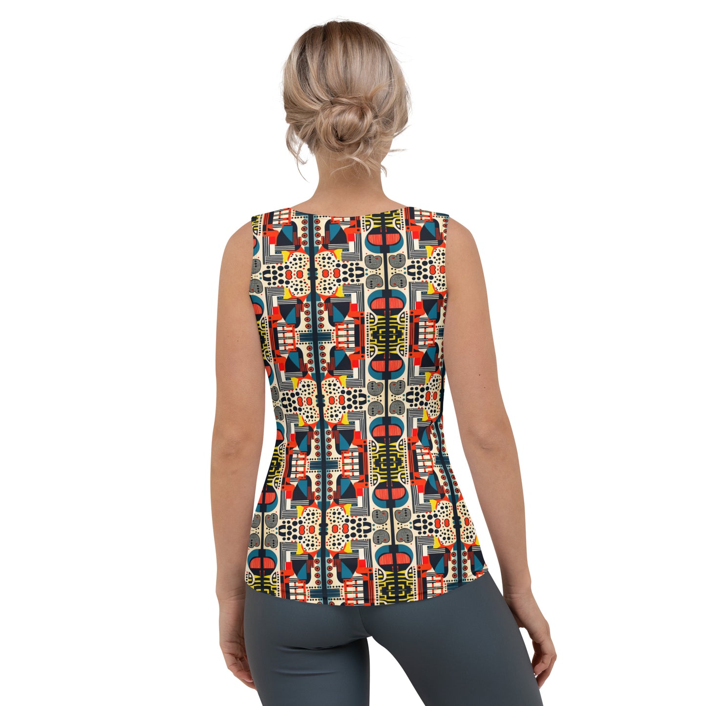 DMV 0013 Chic Boho Sublimation Cut & Sew Tank Top