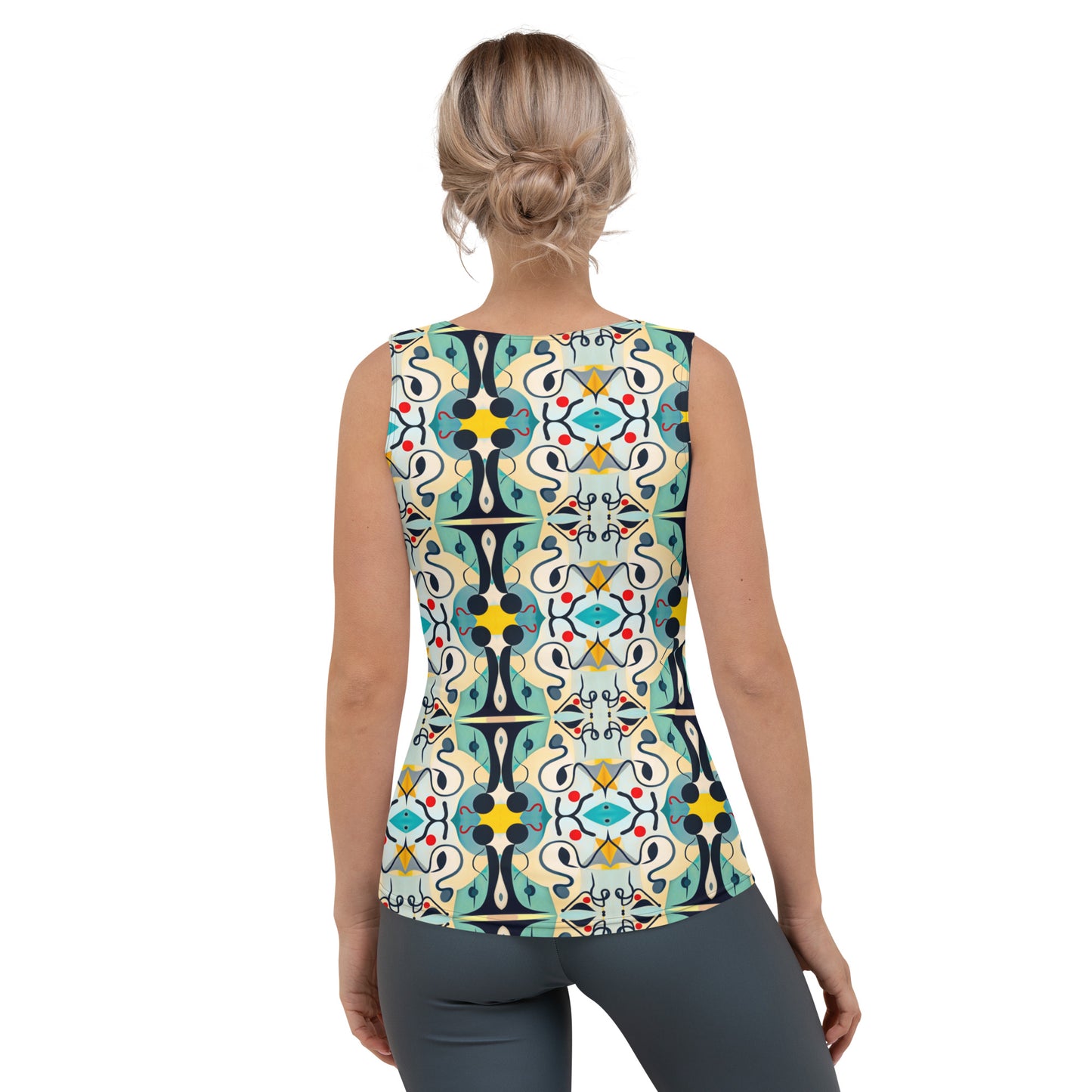 DMV 0076 Vintage Artsy Sublimation Cut & Sew Tank Top